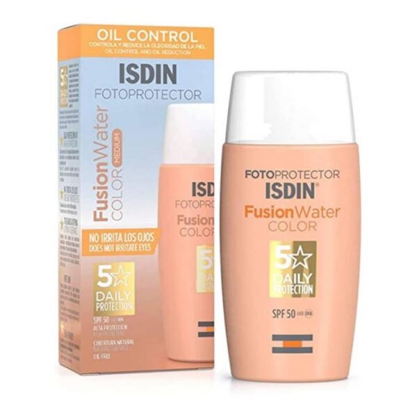 Isdin Fotoprotector Fusion Water 50+ Oil Control Con Color Medio