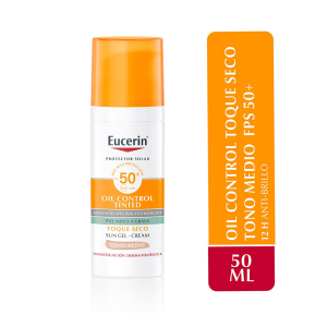 Protector Solar Facial Oil Control FPS 50+ Tono Medio - Eucerin